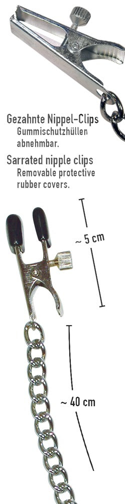 05277690000-3-Nipple Clamps with Metal Chain-3