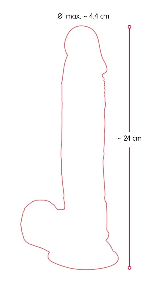 Medium Dildo von Nature Skin 24cm