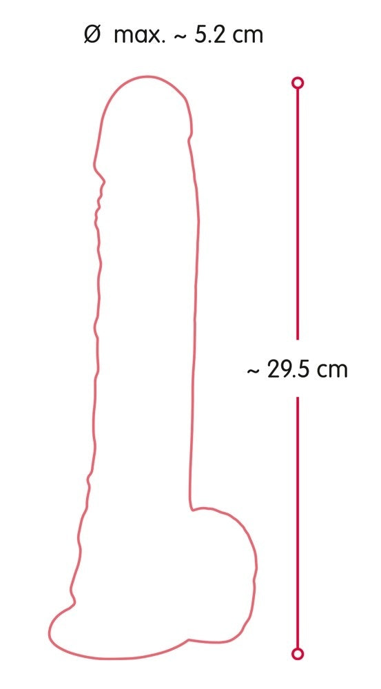 Large Dildo von Nature Skin 29,5cm