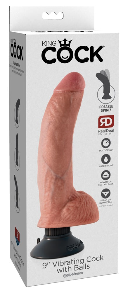 05419230000-1-9“ Vibrating Cock with Balls-1