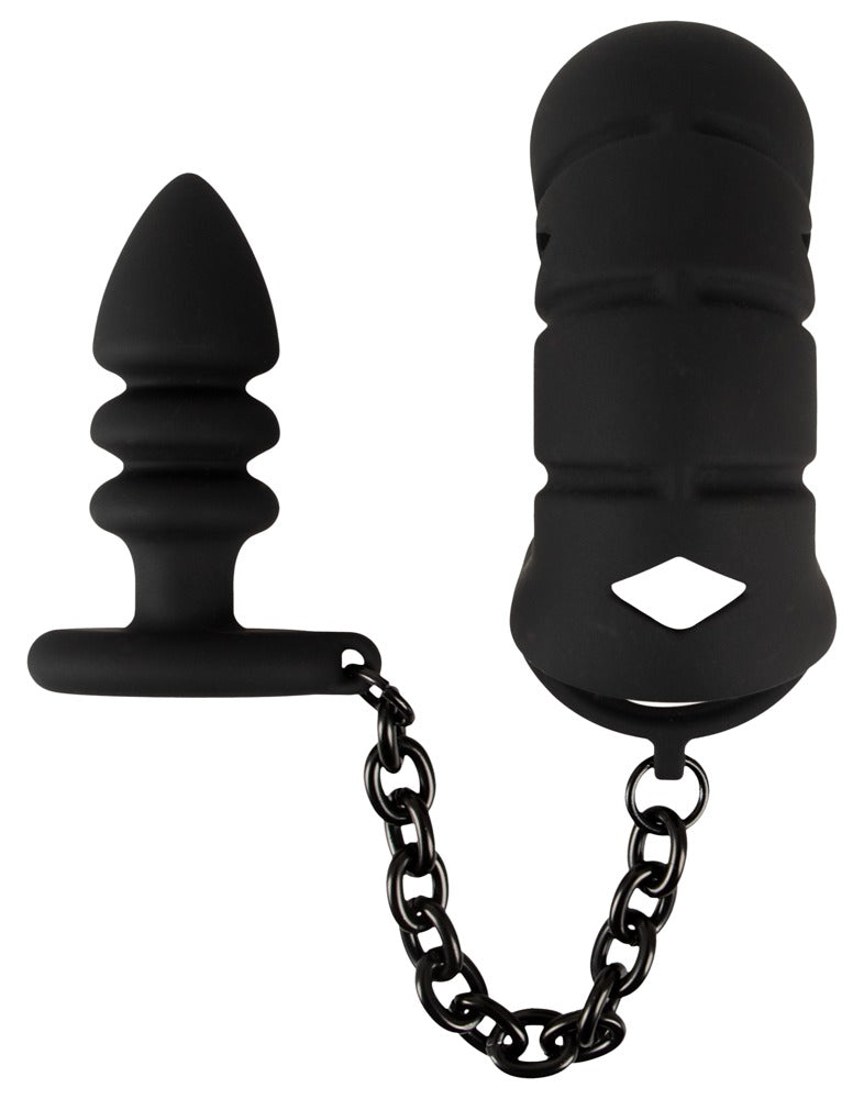 05563000000-3-Cock cage with butt plug-3