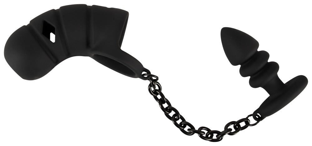 05563000000-4-Cock cage with butt plug-4