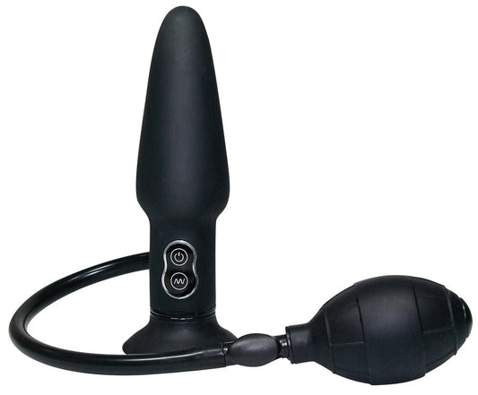 05746000000-2-True Black Vibrating Anal Plug-2