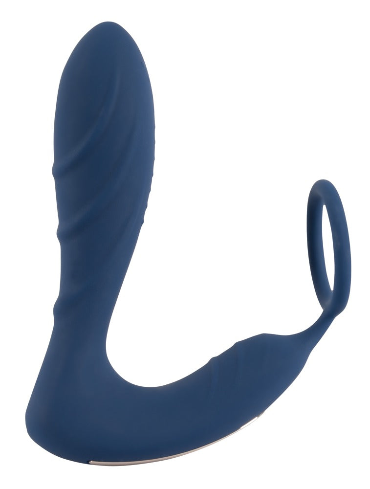 05948810000-3-Vibrating Prostate Plug with cockring-3