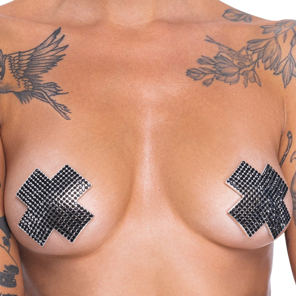 -3-Nipple Sticker Cross-3