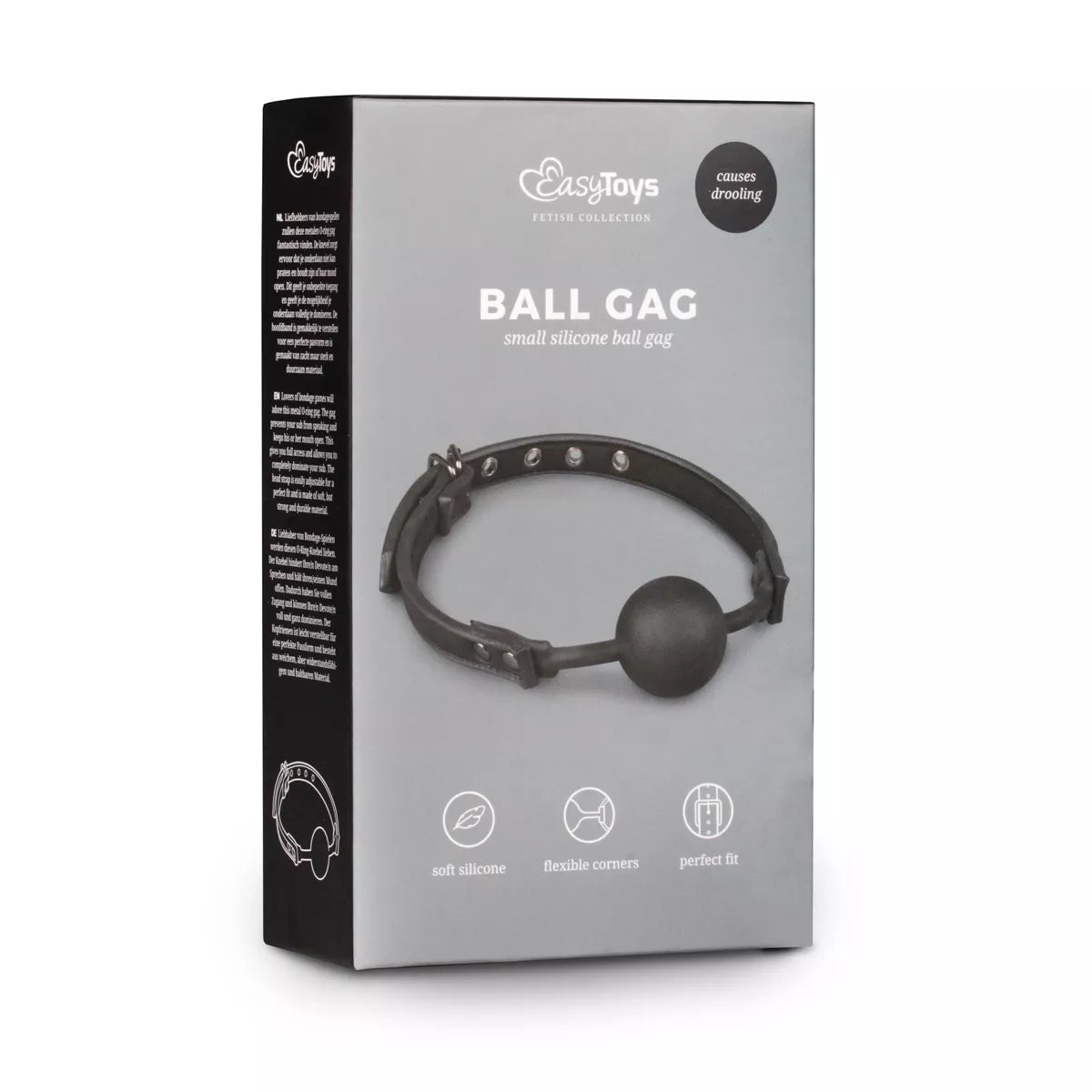 Bavaglio a palla con sfera in silicone