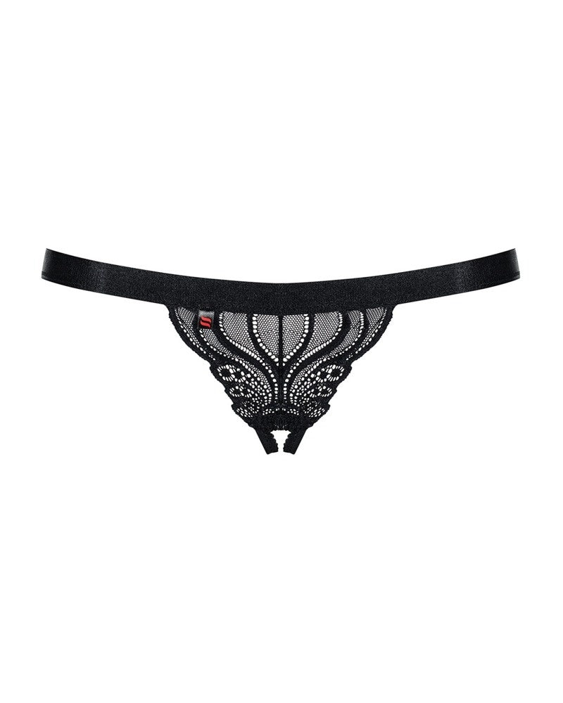 String ouvert aus effektvoller Spitze