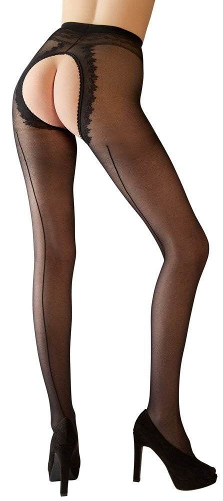 Strumpfhose Ouvert mit komplett freiem Schritt und Po