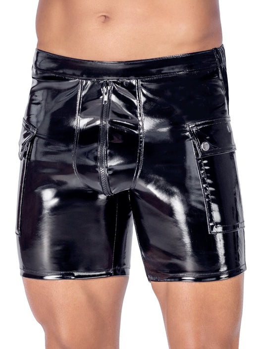 28905691701-2-Shorts aus Lack-2