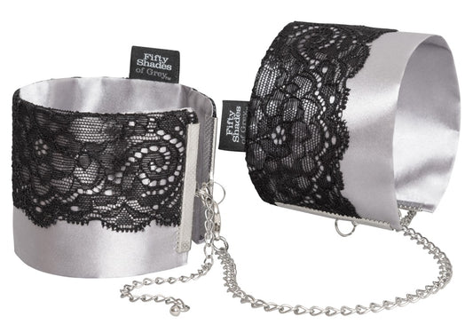 50014630000-2-Play Nice Satin & Lace Wrist Cuffs-2