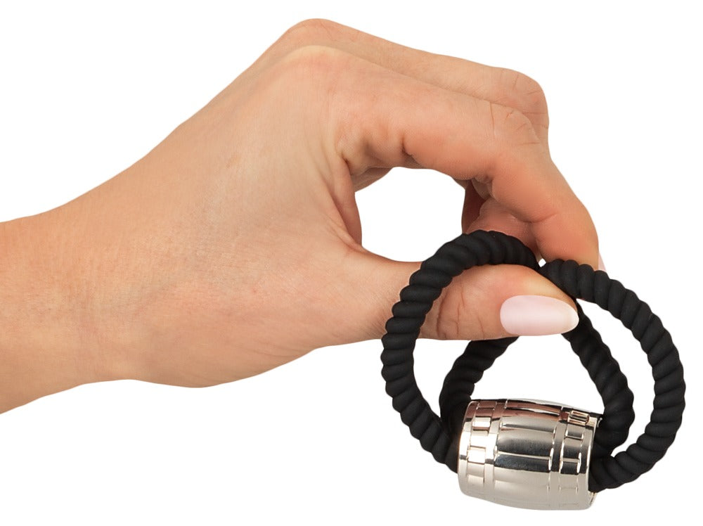 50042170000-4-Heavy Rope Cock Strap with two Loops-4