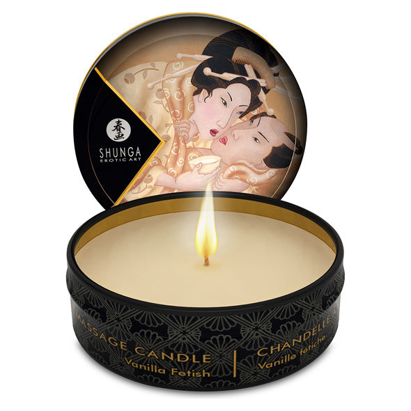 Shunga - Mini candela da massaggio Vaniglia Fetish 30 ml