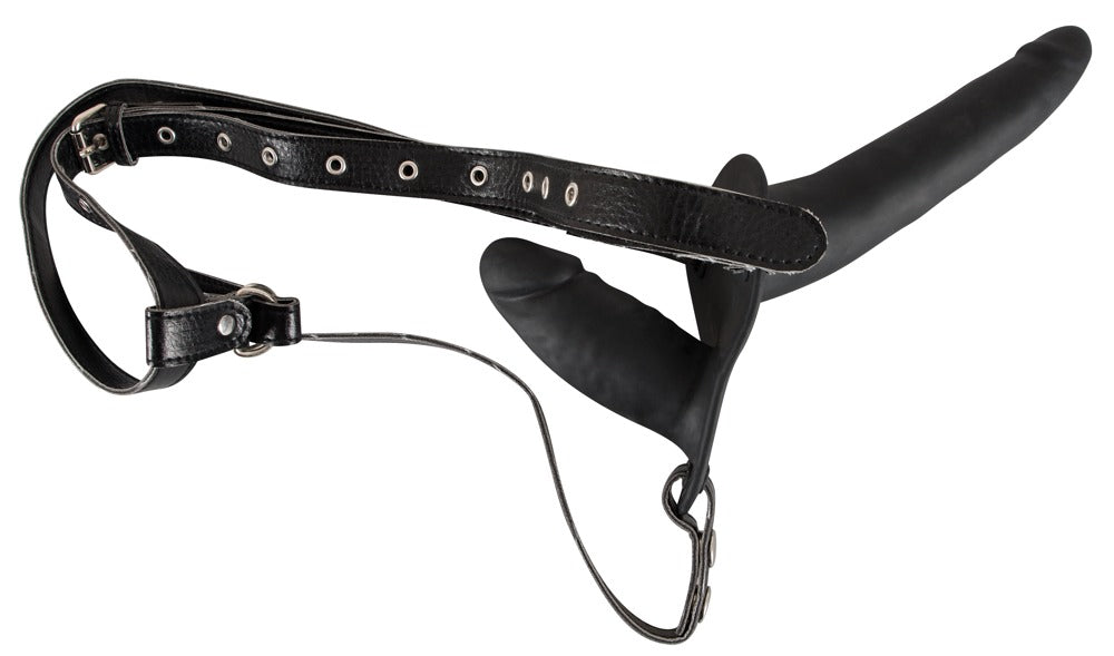 05111290000-2-Double Strap On Black Silicone-2