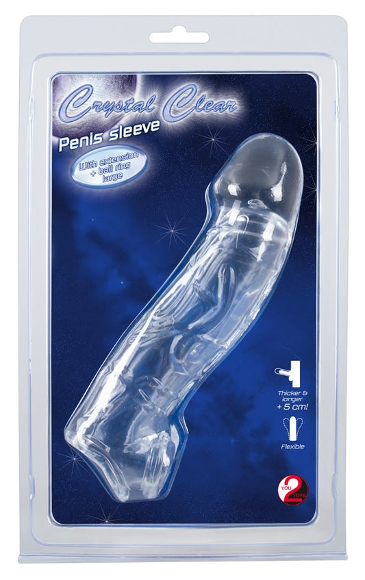 05129070000-1-Penis Sleeve with extension & ball ring-1