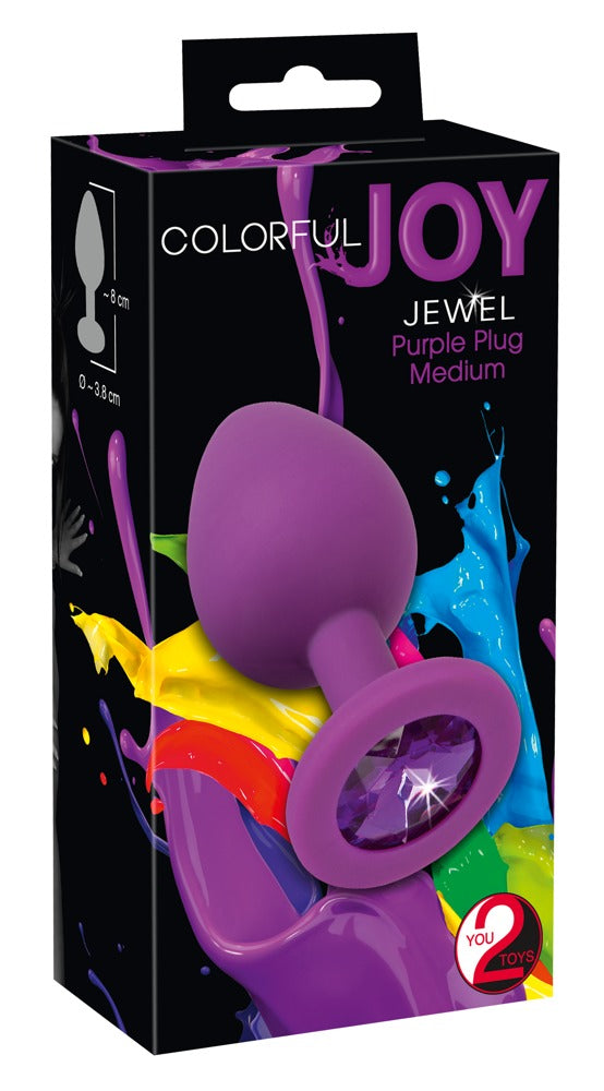 05171600000-1-Jewel Purple Plug Medium-1