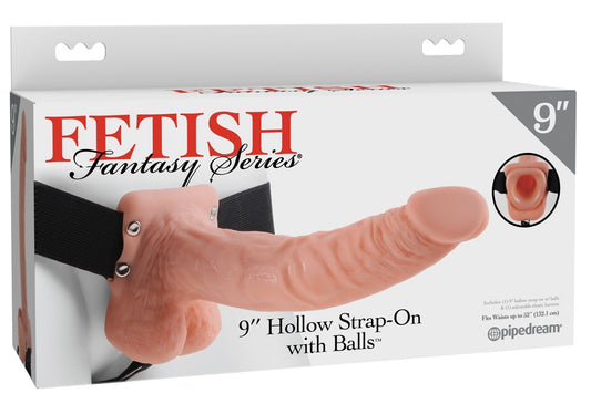 05316690000-1-9“ Hollow Strap-on with Balls-1