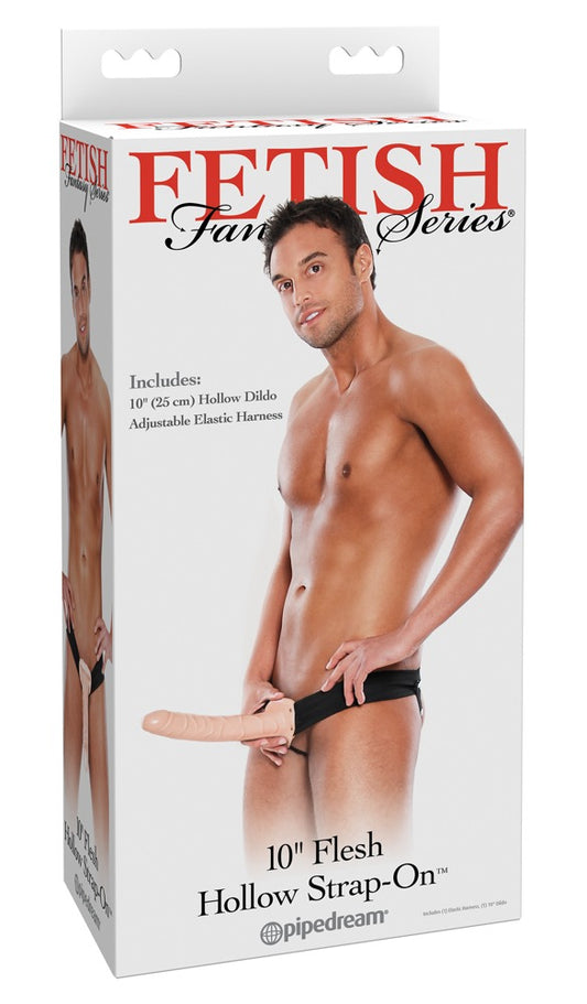 05440860000-1-10“ Flesh Hollow Strap-on-1