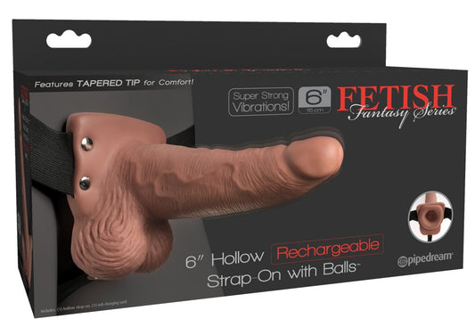 05452440000-1-6“ Hollow Strap-on with Balls-1