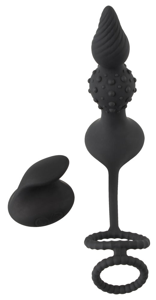 05523990000-4-RC Butt Plug with Cock & Ball Rings-4
