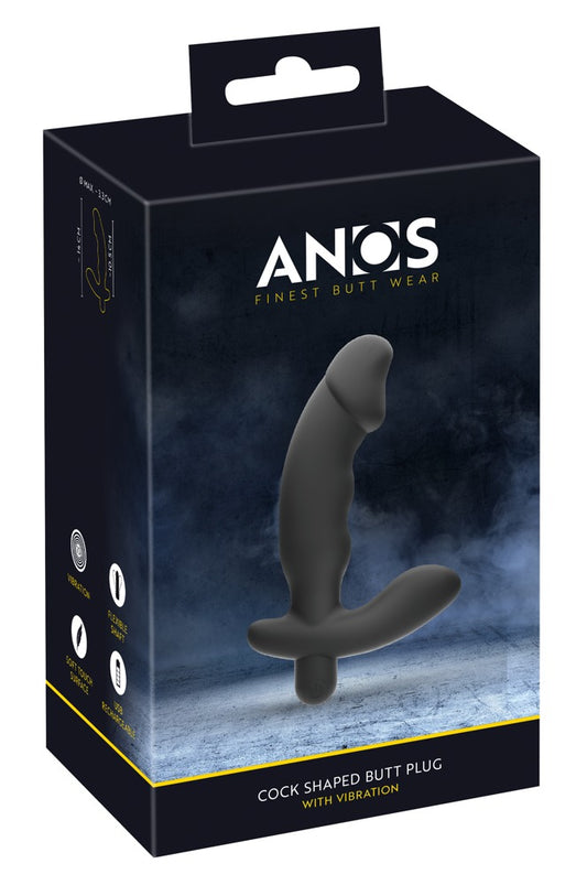05530000000-1-Cock Shaped Butt Plug with Vibration-1