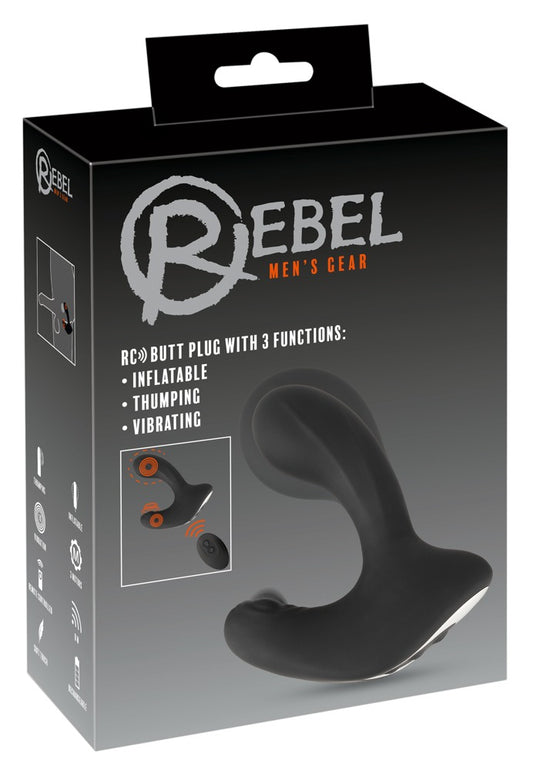 05532710000-1-RC Butt Plug with 3 functions-1