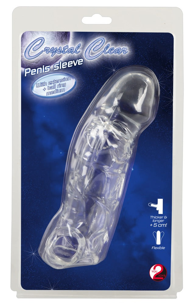 05551690000-1-Penis Sleeve with extension + ball ring-1