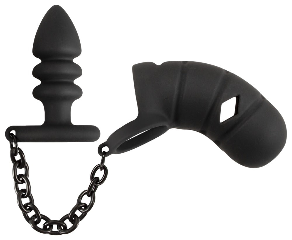 05563000000-2-Cock cage with butt plug-2