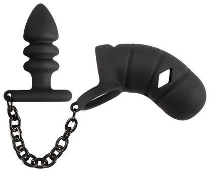05563000000-2-Cock cage with butt plug-2