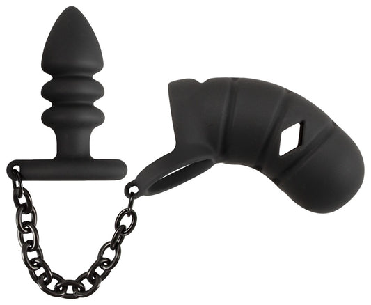 05563000000-2-Cock cage with butt plug-2