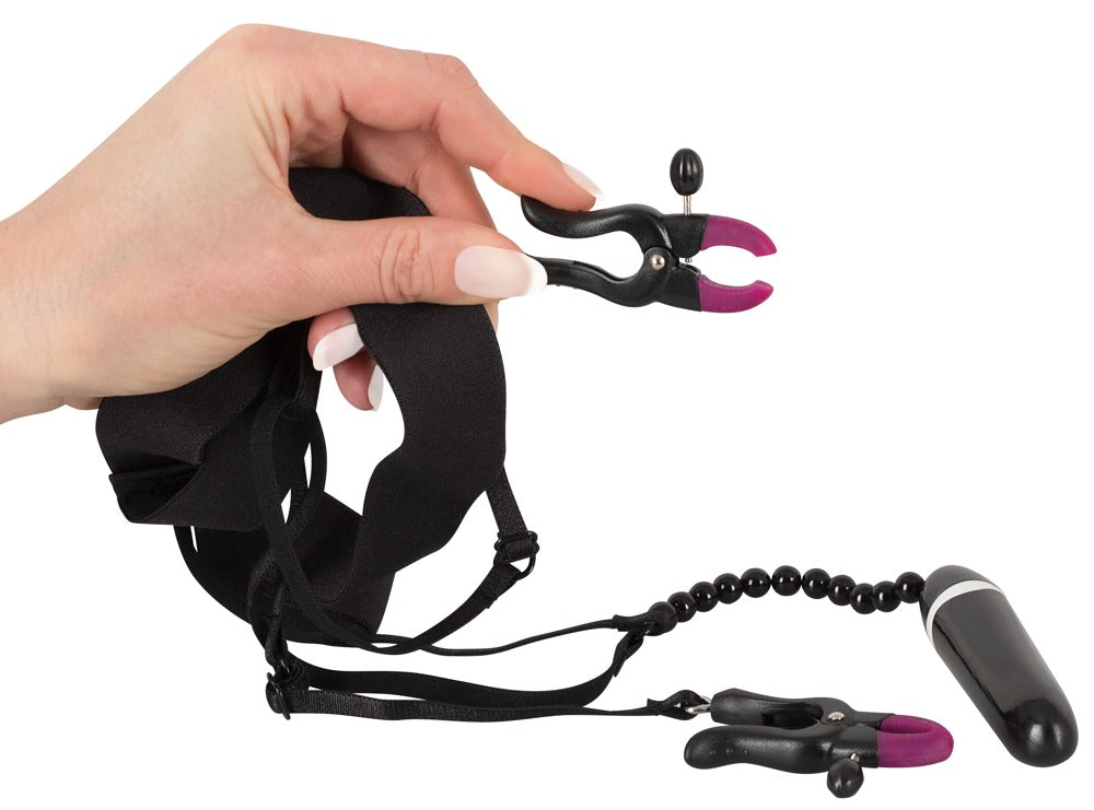 05926170000-3-Bad Kitty Spreader String with Vibrator-3