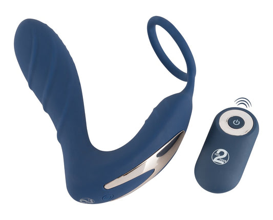 05948810000-2-Vibrating Prostate Plug with cockring-2