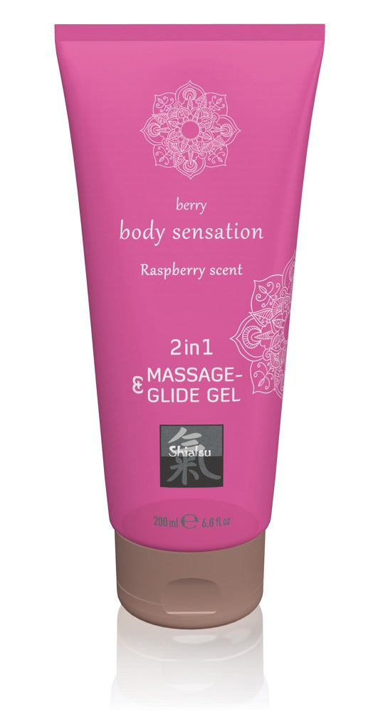 --Massage & Glide Gel 2in1 Raspberry-