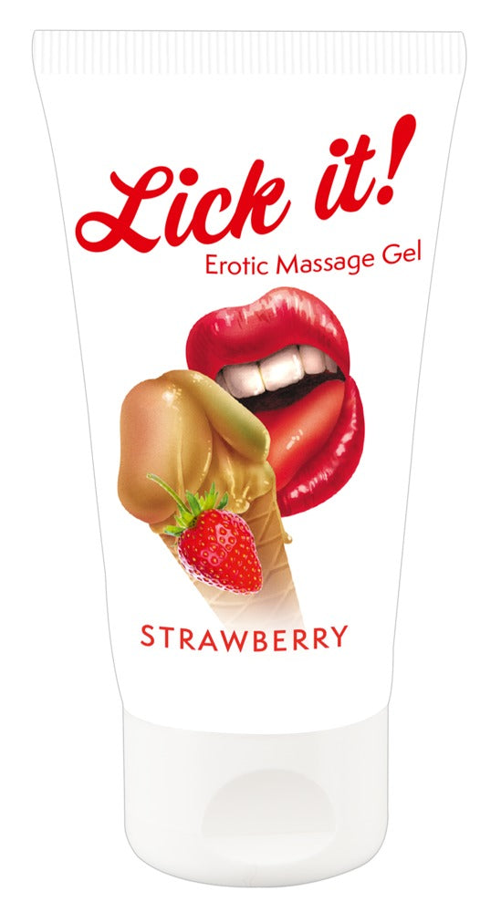 --Erotic Massage Gel Strawberry-