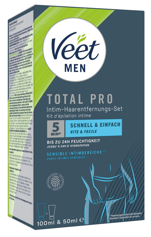 --Men TOTAL PRO Intim-Haarentfernungs-Set-