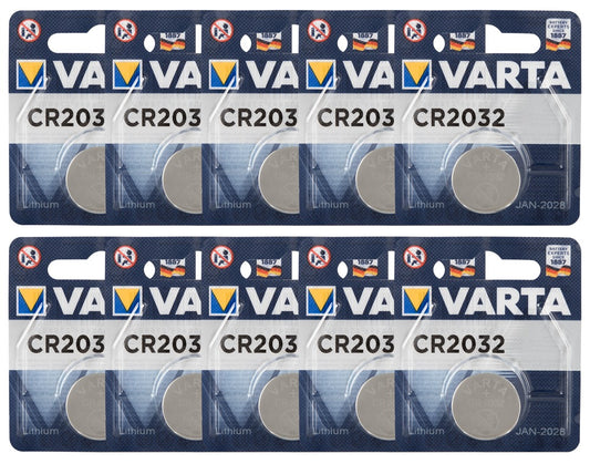-1-10 x 1er Batterie CR2032-1
