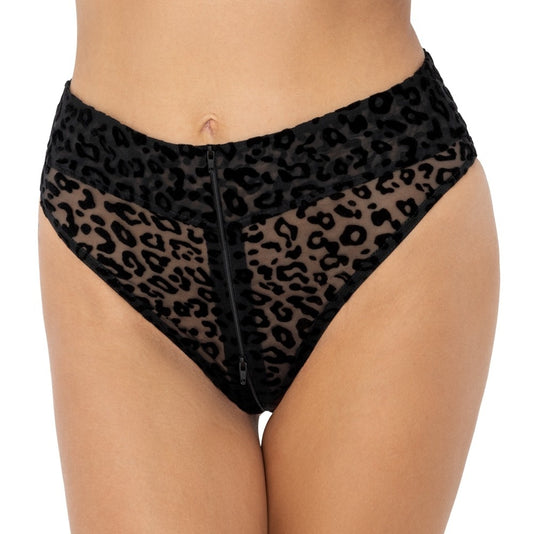 High Waist Slip von Noir mit hohen Beinausschnitten