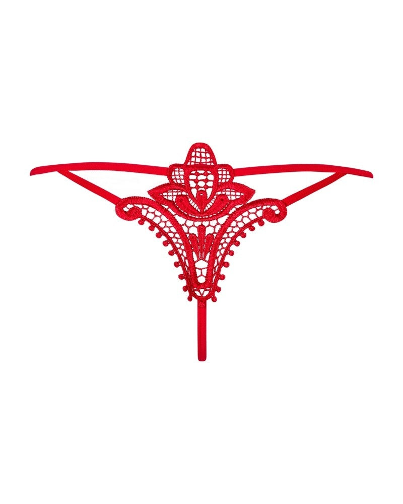 Elegante perizoma in tessuto elastico - Tanga Luiza di Obsessive