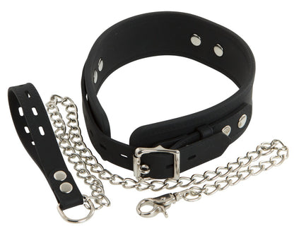 24915591001-3-Silikon-Halsband mit Leine-3