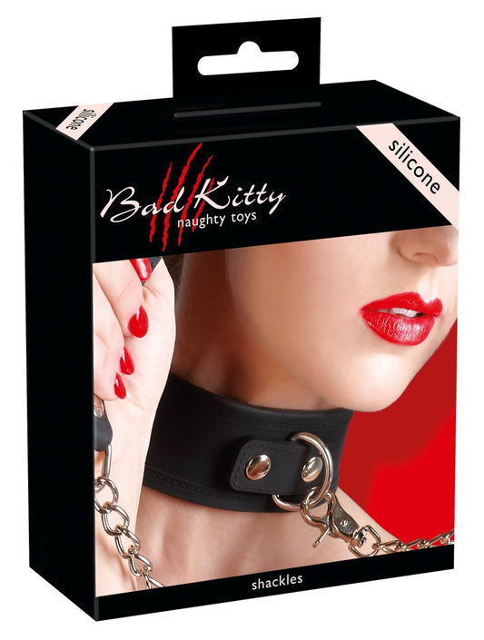 24915591001-1-Silikon-Halsband mit Leine-1