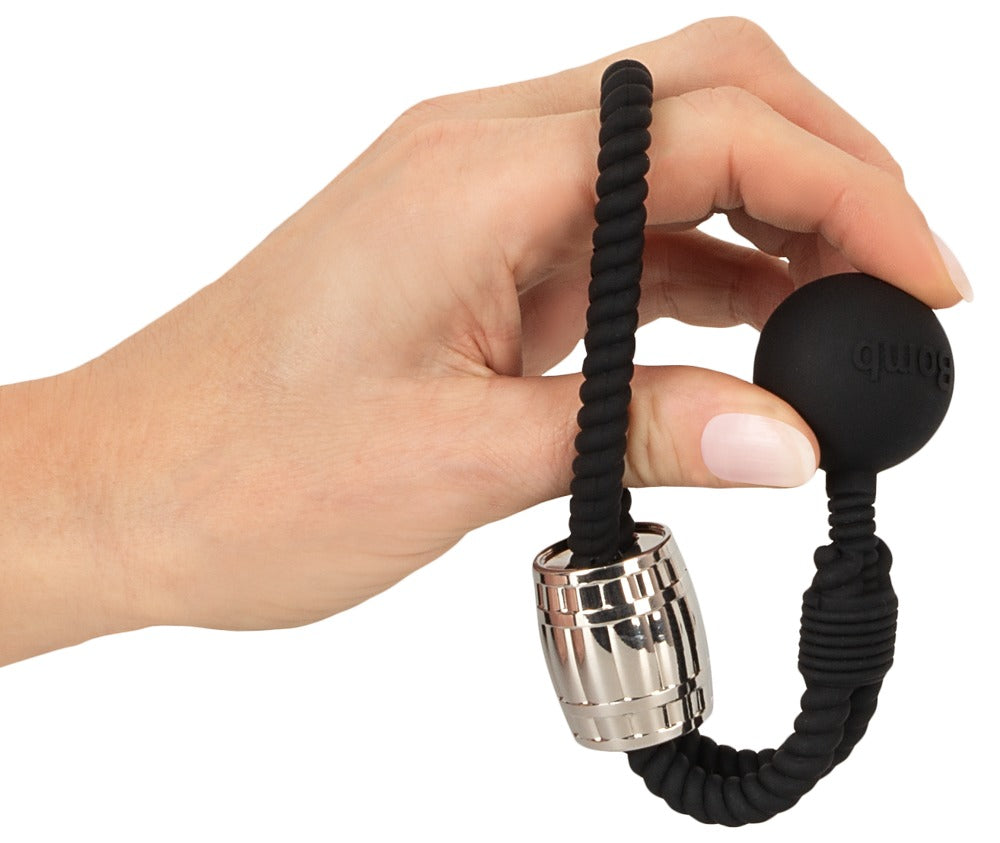 50042250000-4-Heavy Rope Cock Strap with Ball-4