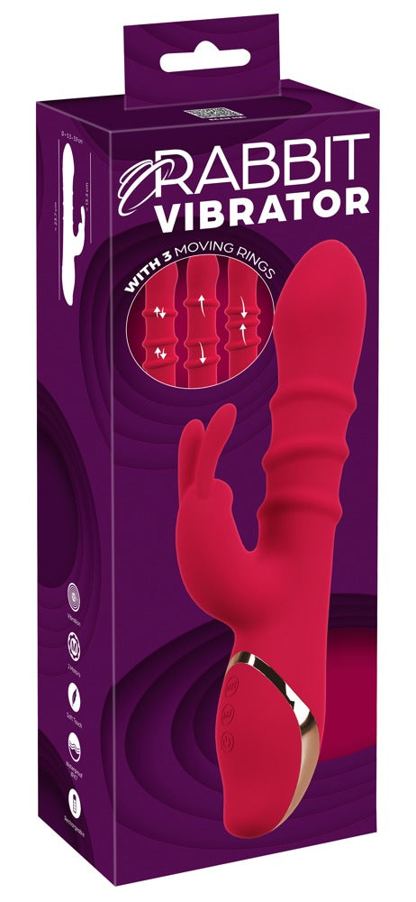54020420000-1-Rabbit Vibrator with 3 Moving Rings-1