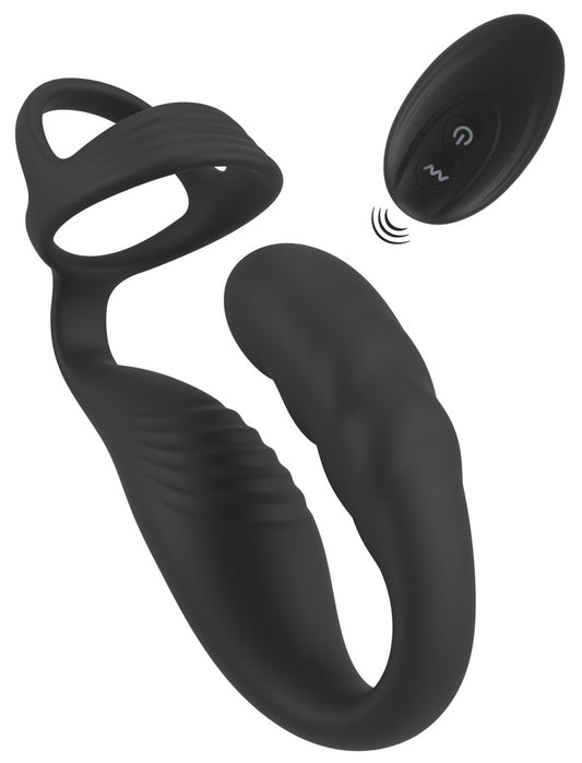 54022800000-2-Cock Ring with RC Prostate Plug-2