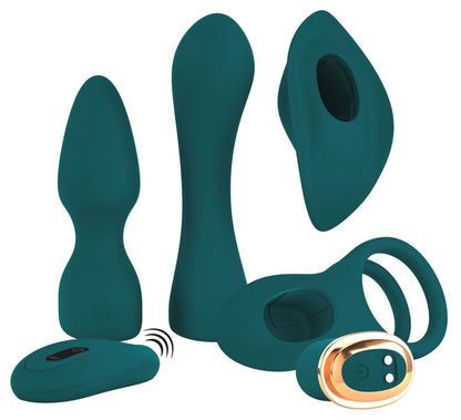 54023600000-3-RC Mini Vibrator with 4 Attachments-3
