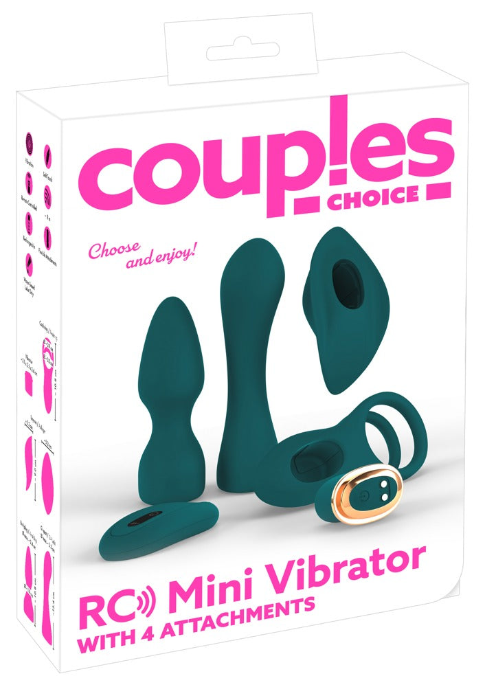 54023600000-1-RC Mini Vibrator with 4 Attachments-1