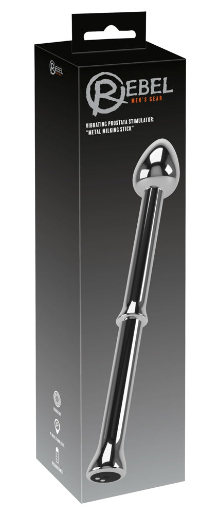 54033830000-1-Vibrating Prostata Stimulator: Metal Milking Stick-1