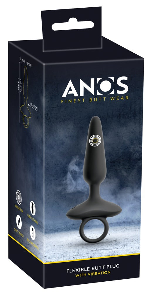 54051810000-1-Flexible Butt Plug with Vibrations-1