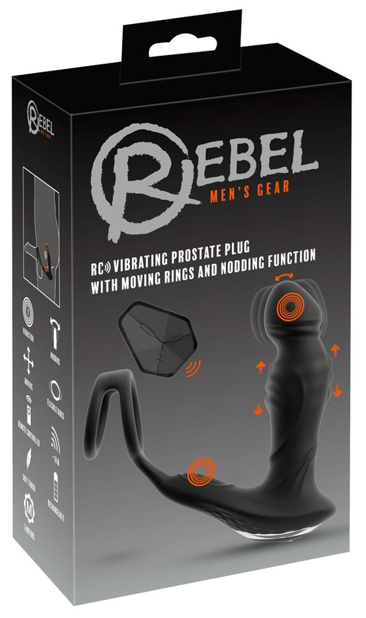54055130000-1-RC Vibrating Prostate Plug with Nodding Function-1