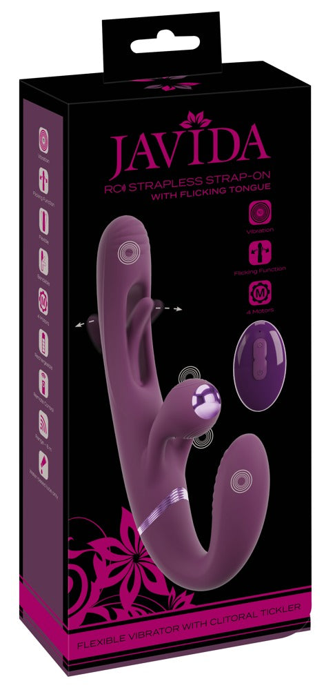54057690000-1-RC Strapless Strap-On With Flicking Tongue-1