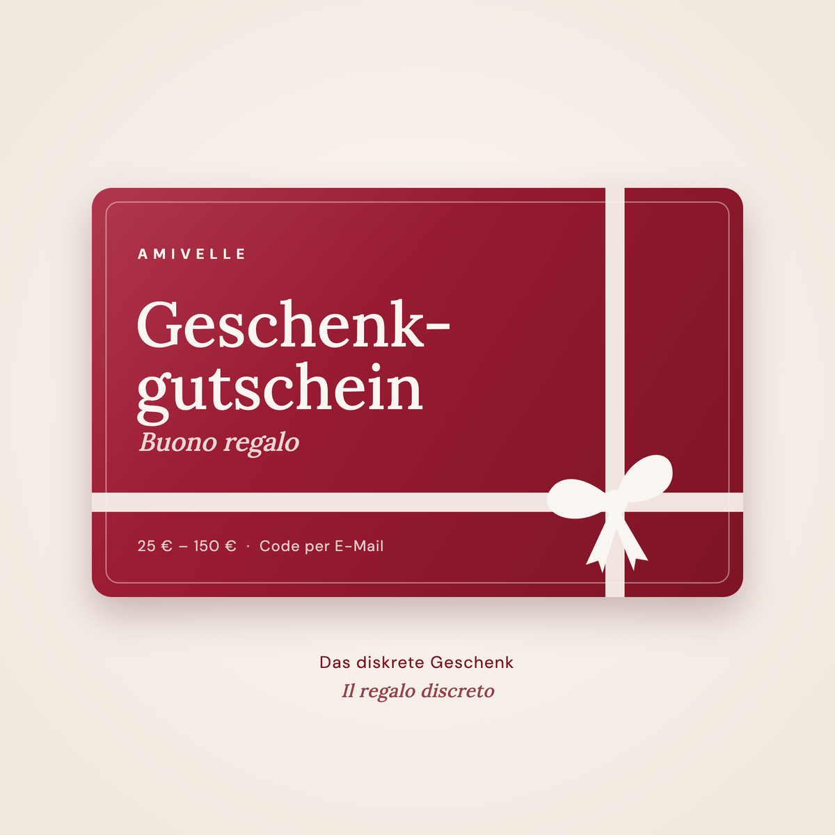 Amivelle Geschenkgutschein – Buono regalo