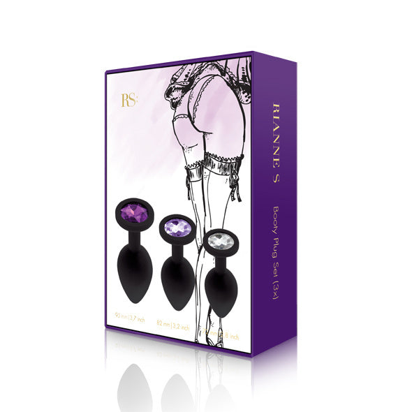 Set di 3 plug anali di Rianne S